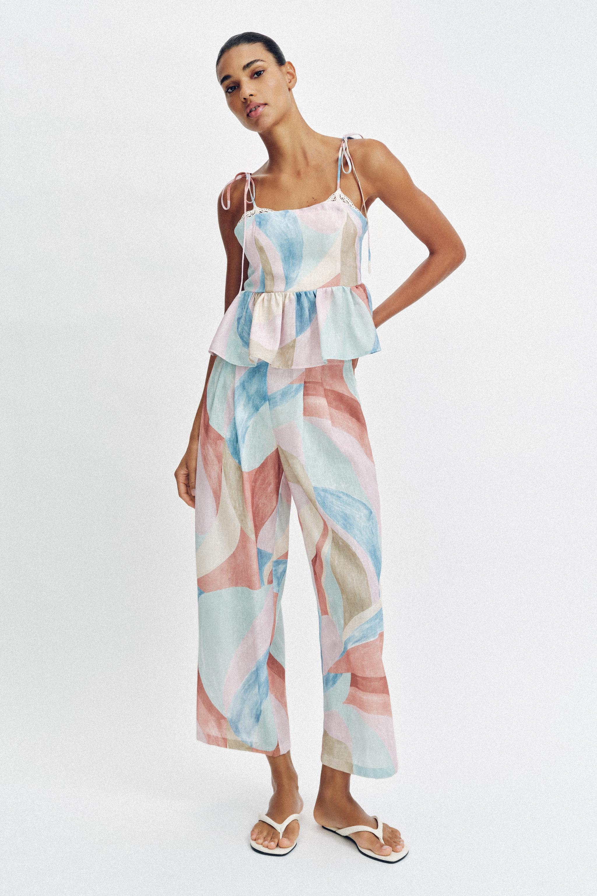 PRINTED STRAP TOP - Multicolored | ZARA United States