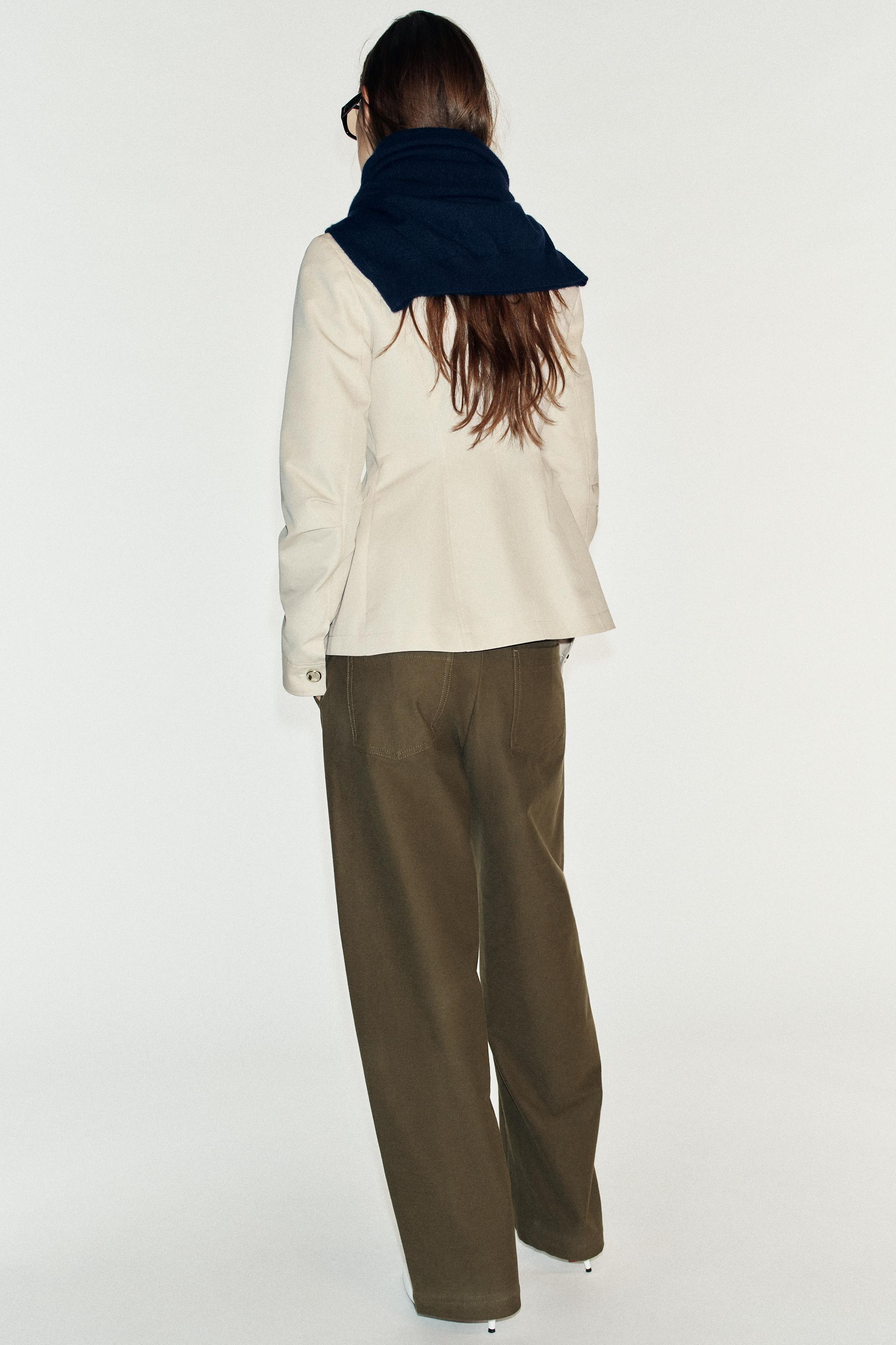 Женские куртки Zara FITTED STAND-UP COLLAR JACKET — фото 5