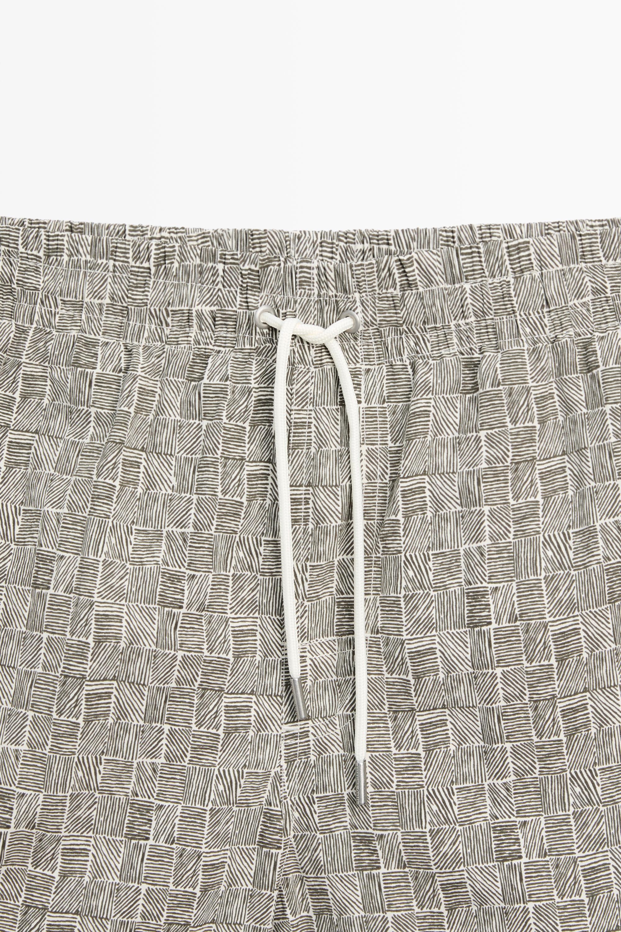 Printed swimming trunks