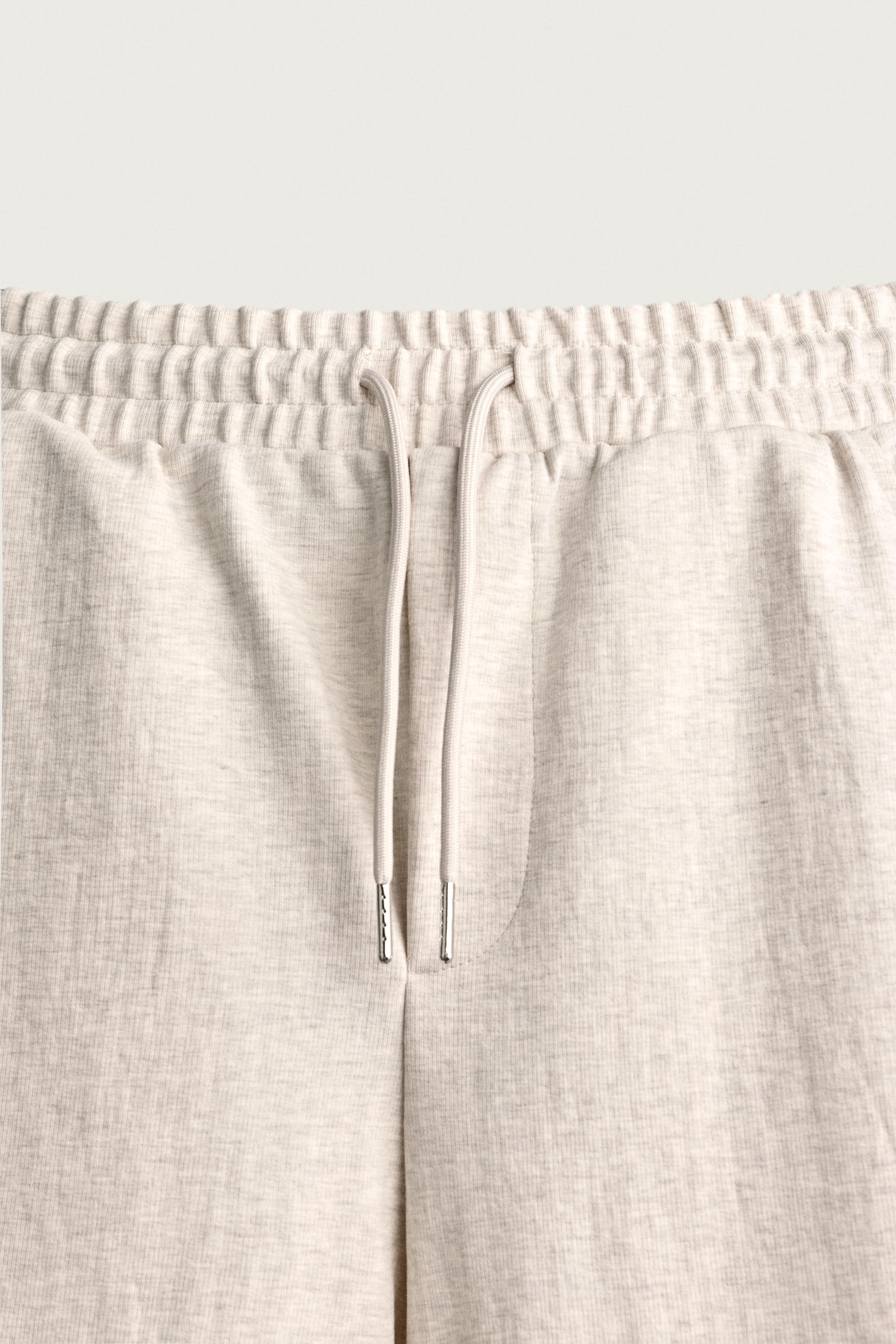 TEXTURED BALLOON-FIT TROUSERS