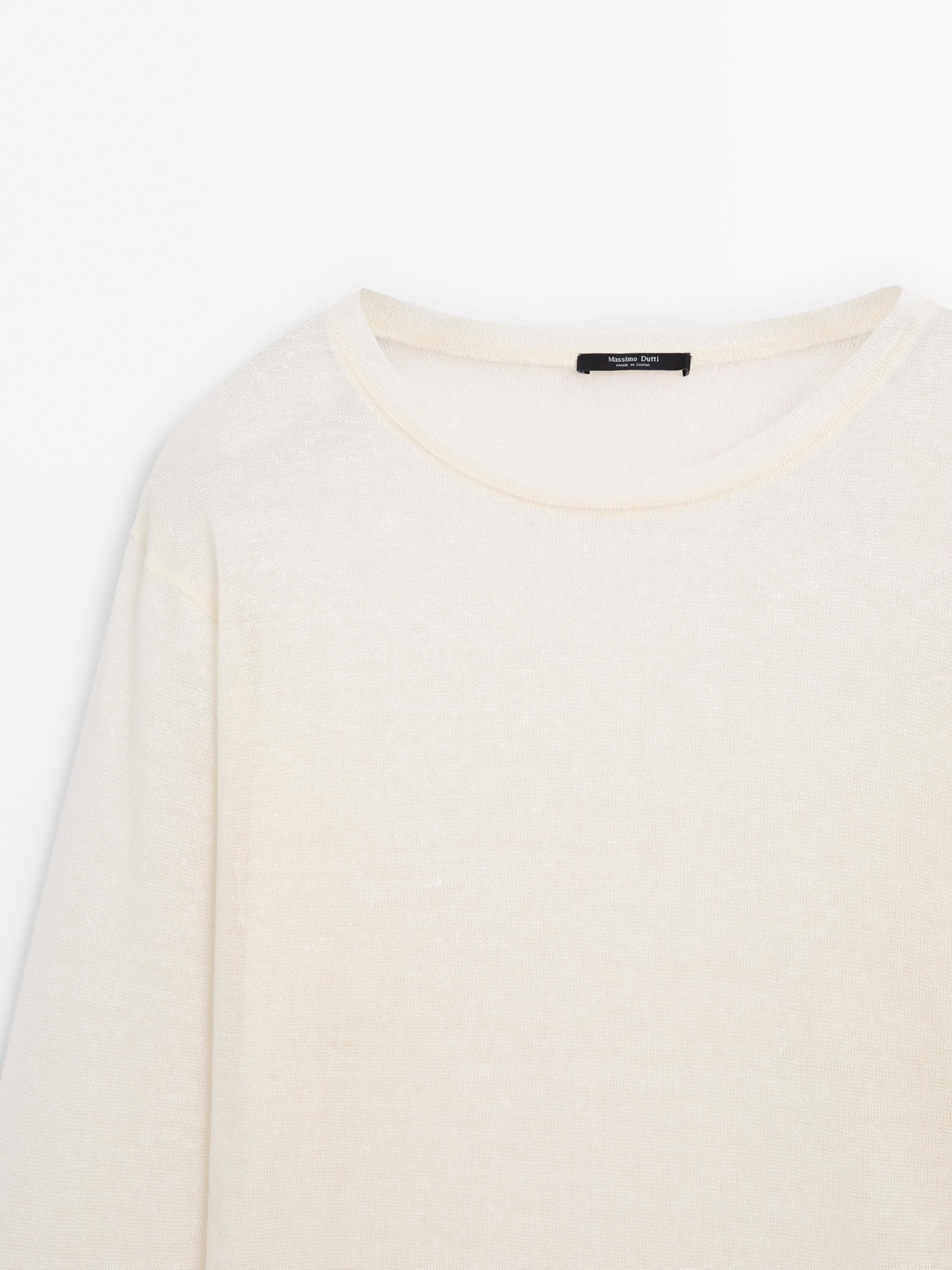 Lightweight wool linen blend T-shirt