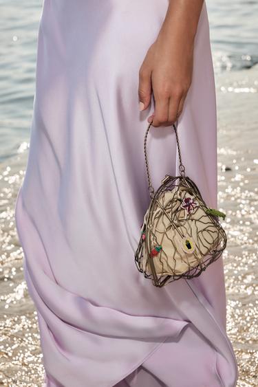 METAL MULTI-CHARM BAG - Bronze by Zara - Image 1