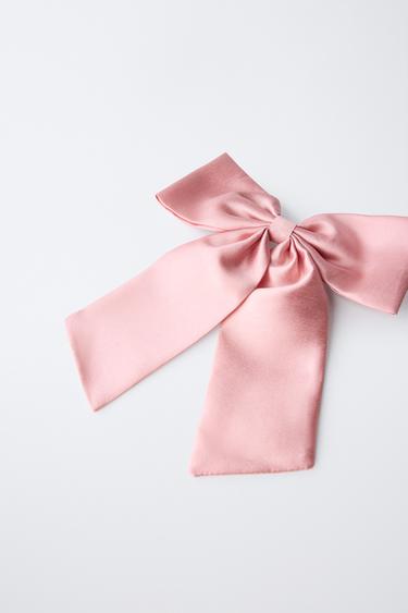 ORGANZA BOW HAIR CLIP - Pink by Zara - Image 1