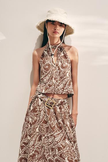 FRAYED BUCKET HAT - Ecru by Zara - Image 0
