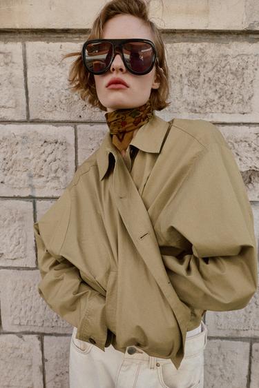 BALLOON JACKET - Khaki by Zara - Image 3