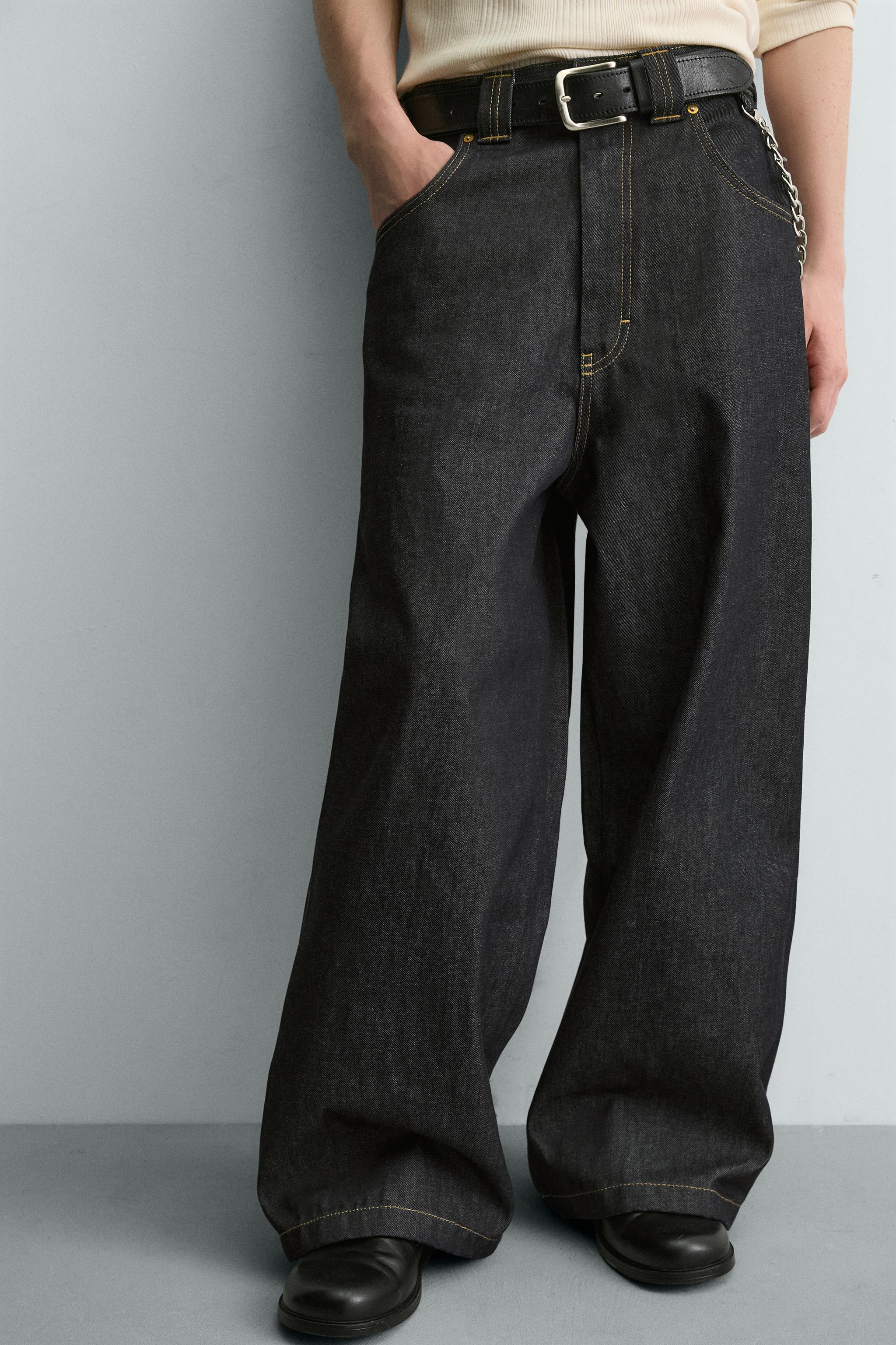 PANTALON BAGGY FIT AVEC CHAÎNE