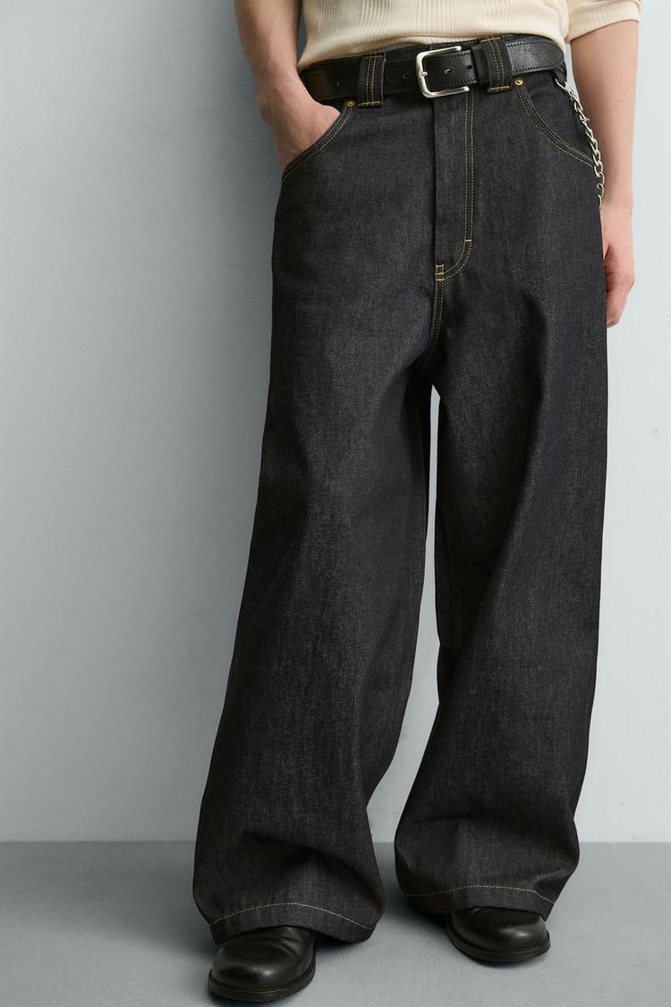 ZARA BAGGY FIT TROUSERS WITH CHAIN