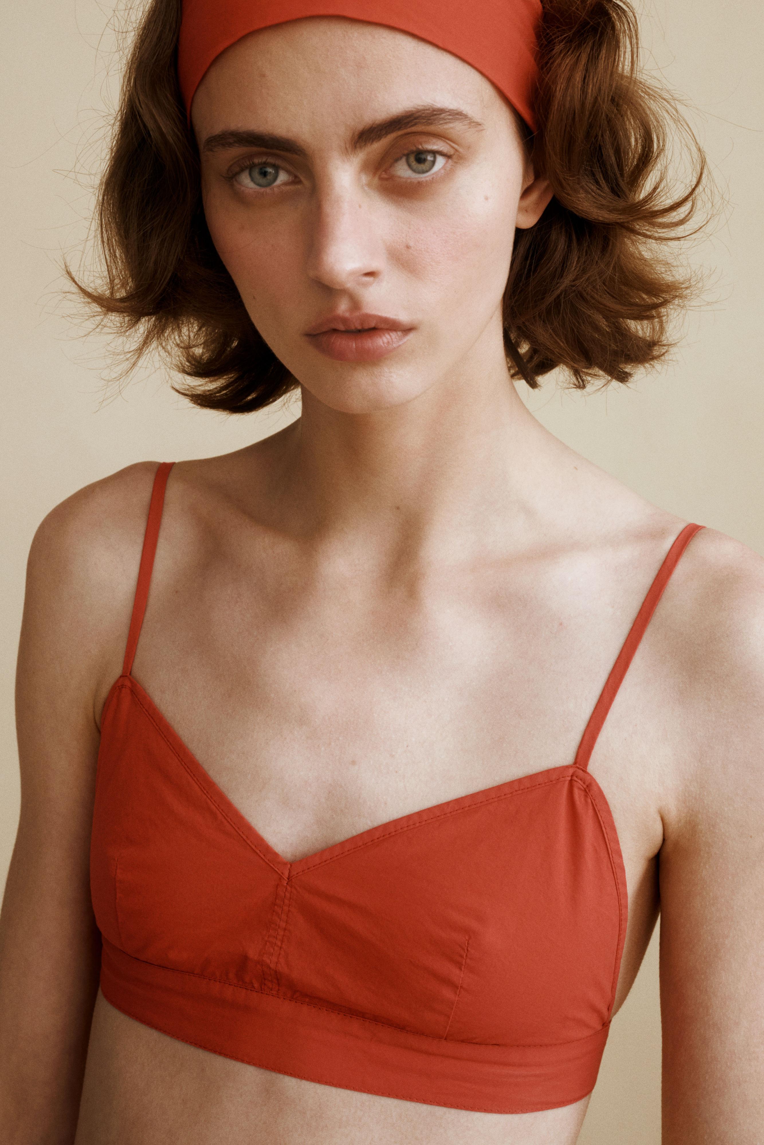 POPLIN TOP CREATED BY CARAMEL LONDON X ZARA — Red