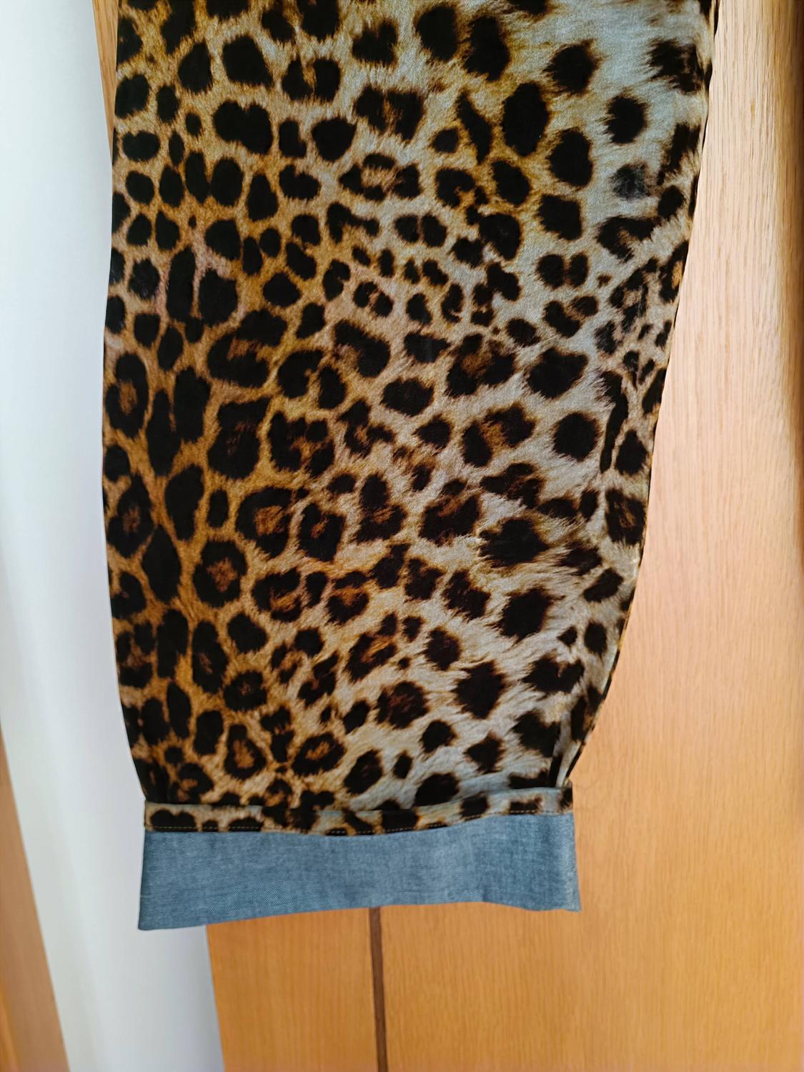 FLOCKED ANIMAL PRINT TROUSERS ZW COLLECTION LIMITED EDITION - Image 7
