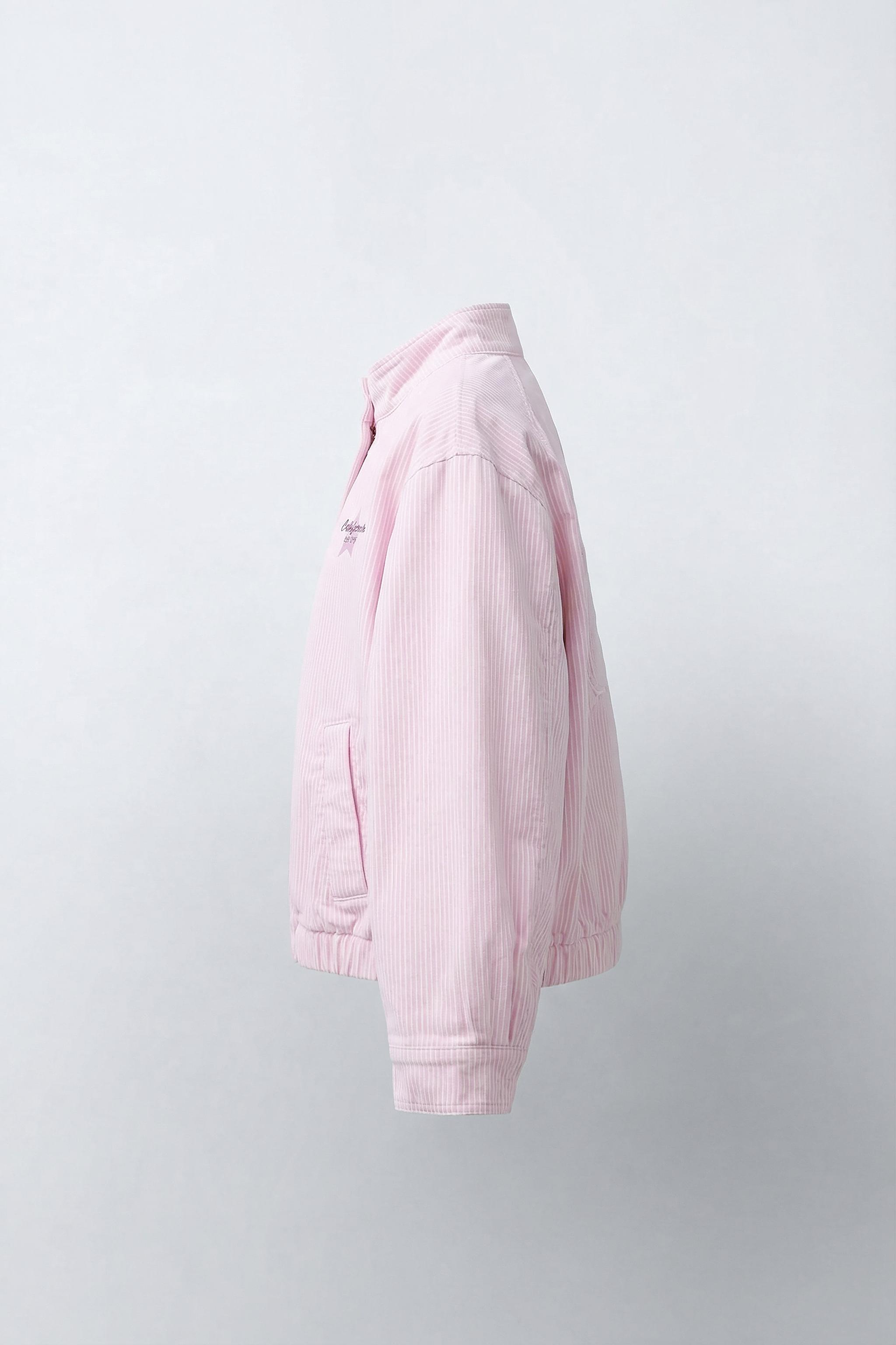 BLOUSON EN SERGÉ À RAYURES