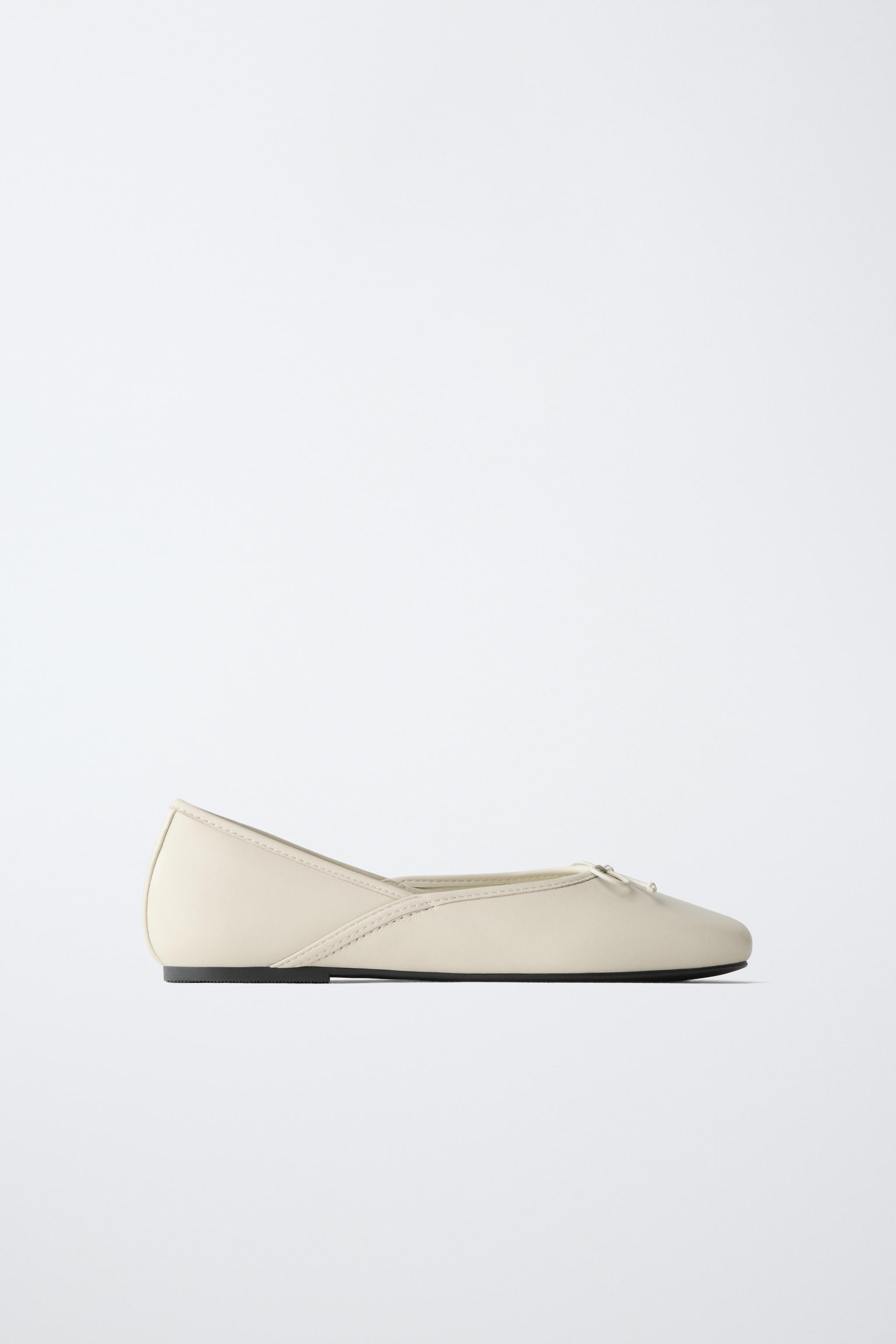 LEATHER BALLET FLATS