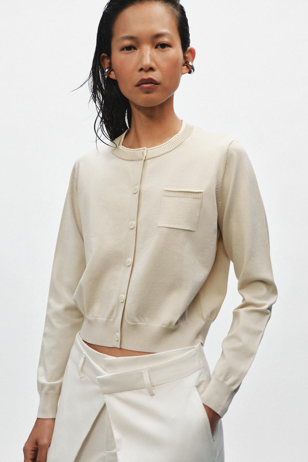 COMBINATION KNIT JACKET