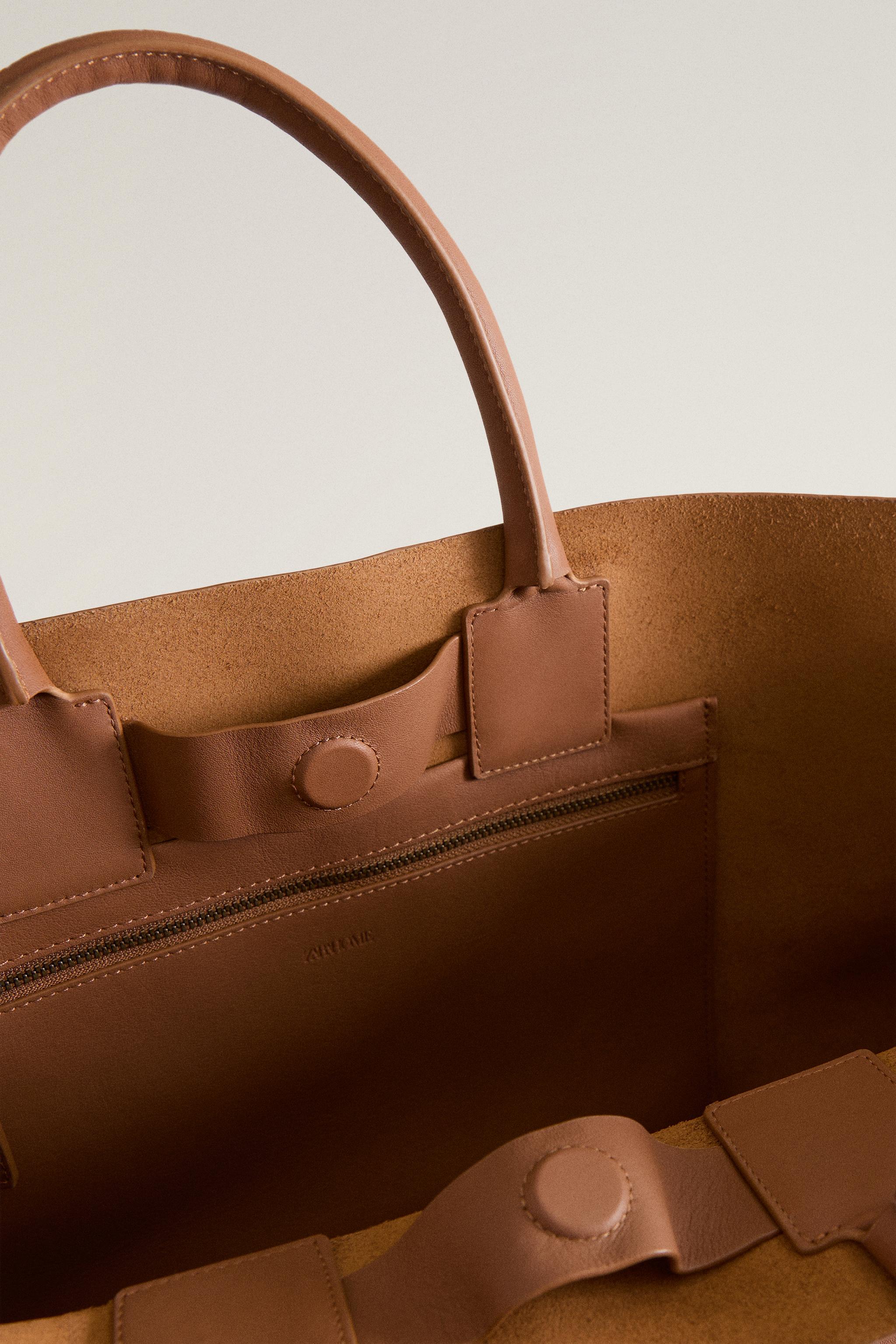 MAXI LEATHER TOTE BAG