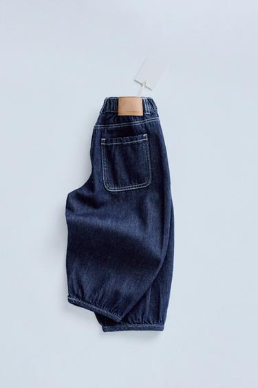 ZARA TIMELESZ - DART DETAIL BAGGY JEANS - Dark indigo by Zara - Image 1