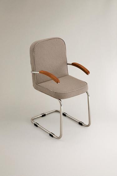 KIDS' VINTAGE CHROME CHAIR - Brown by Zara - Image 1