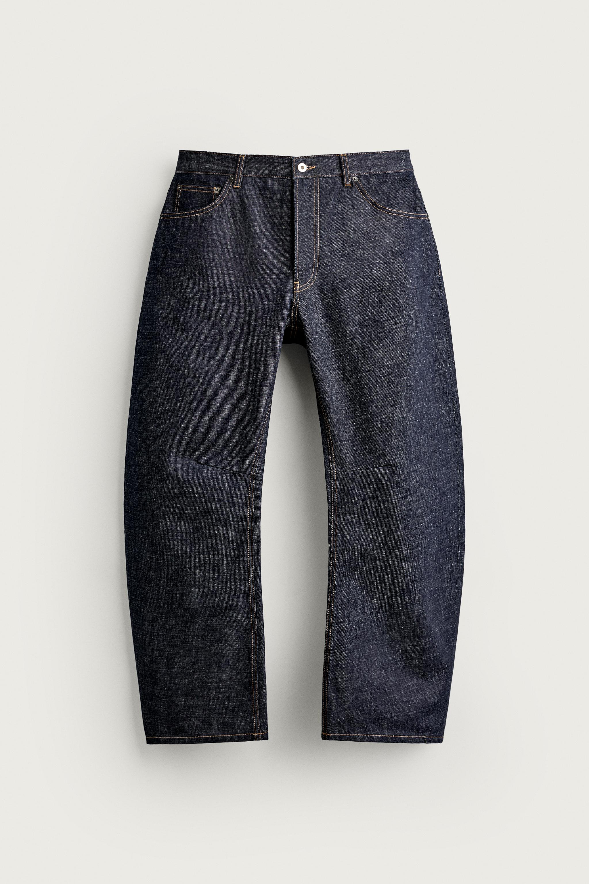 STRAIGHT BARREL FIT JEANS — Indigo
