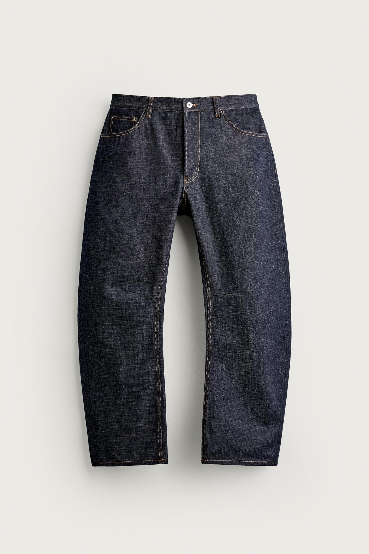 STRAIGHT BARREL FIT JEANS — Indigo