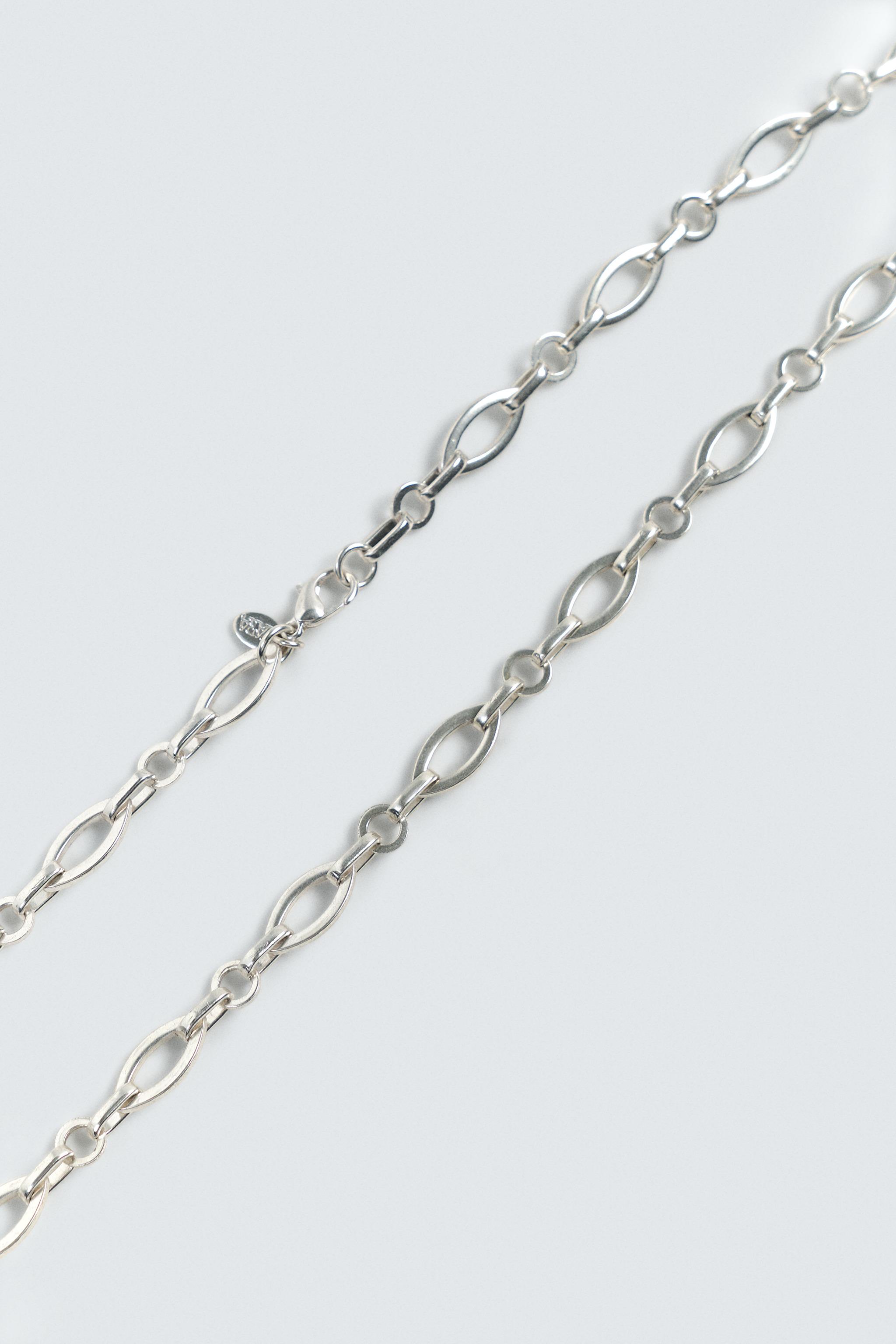 COMBINED LINK NECKLACE - Silver | ZARA United States