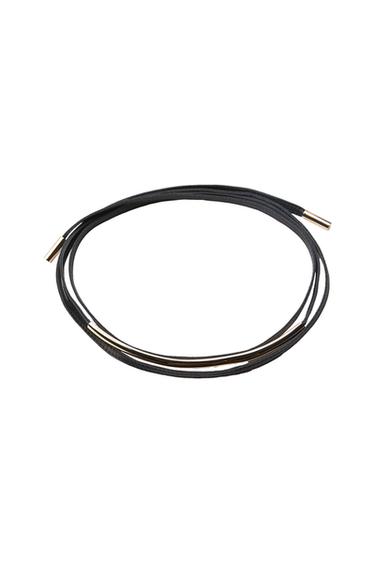 FLAT LEATHER TUBULAR BELT