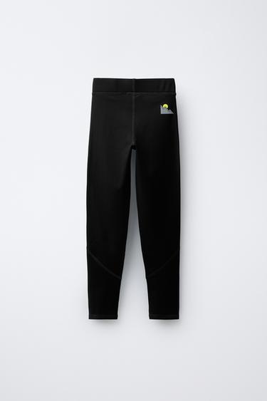 SKI COLLECTION THERMAL LEGGINGS - Black by Zara - Image 1
