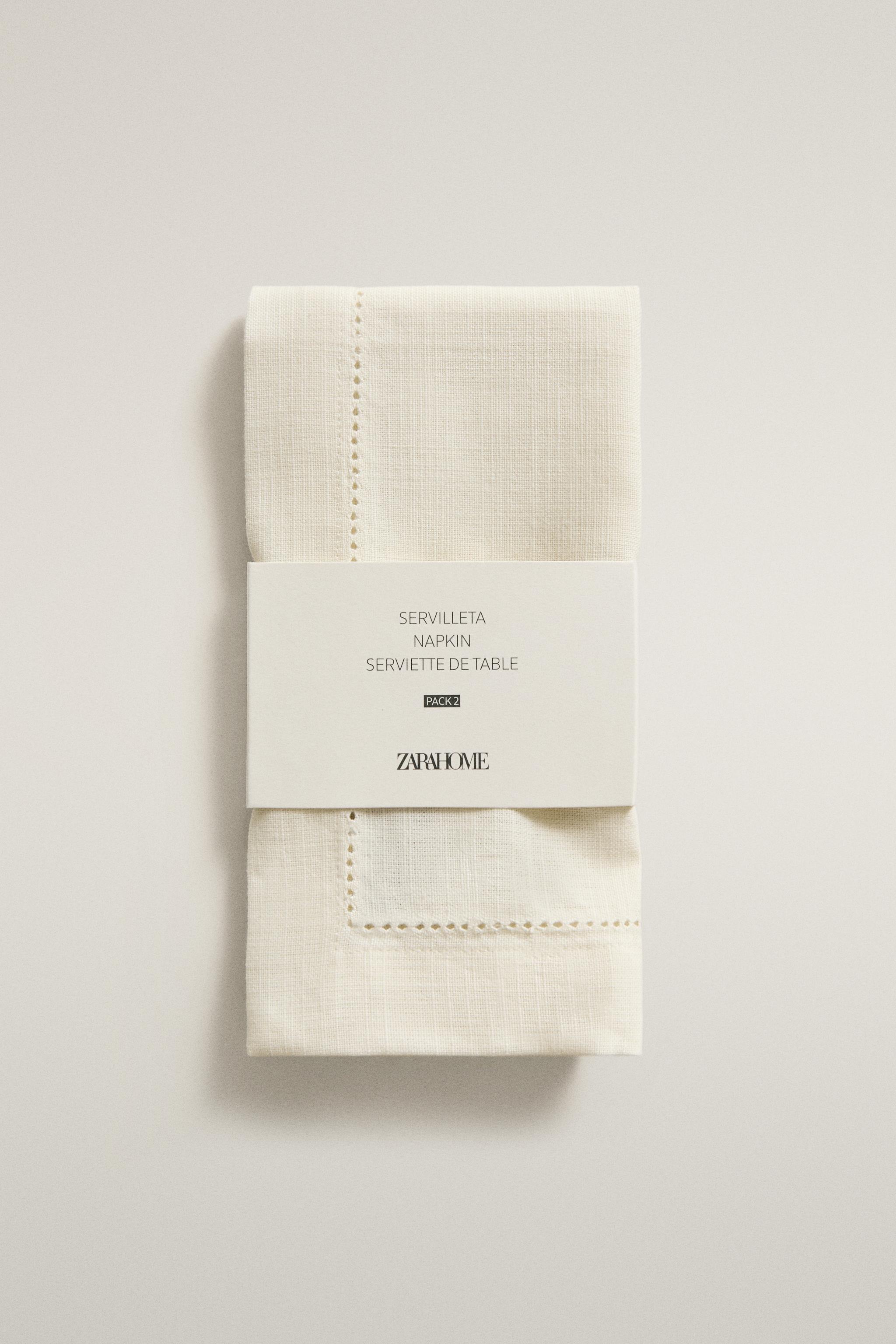 SERVIETTE DE TABLE COTON JOUR ÉCHELLE