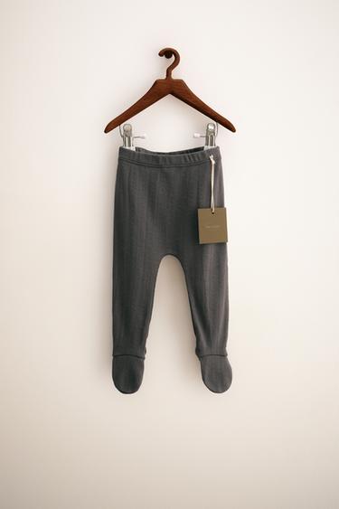 ZARA TIMELESS - POINTELLE LEGGINGS - Anthracite grey by Zara