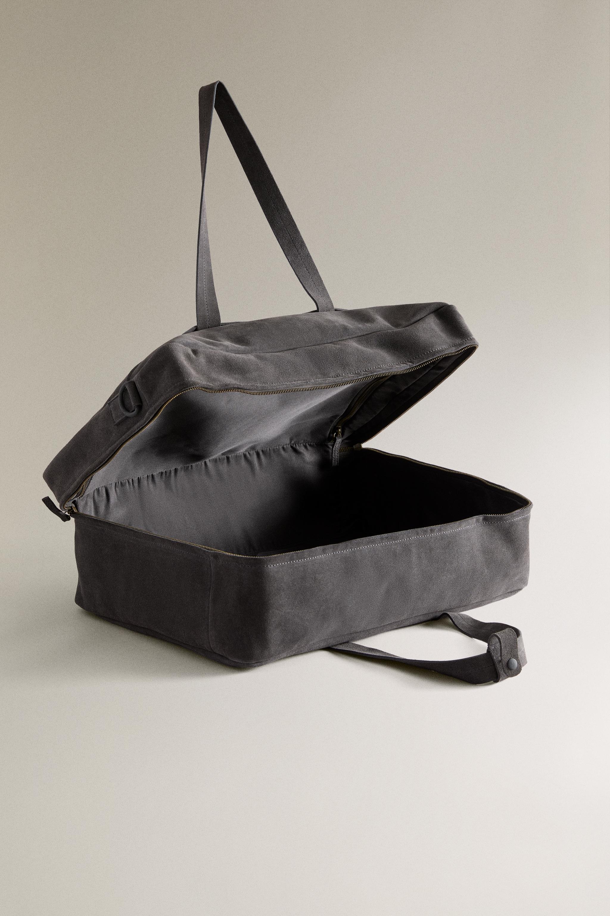 SPLIT SUEDE TRAVEL BAG