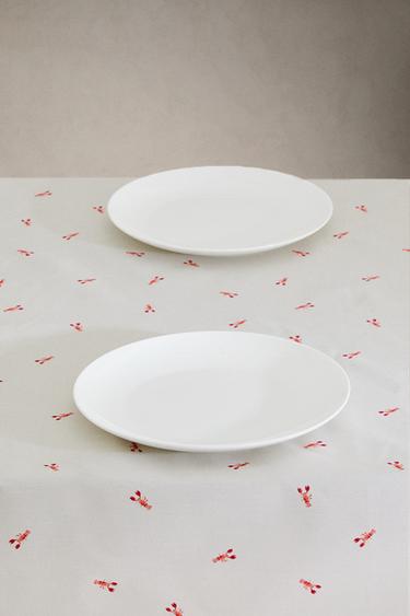 RESIN-COATED LOBSTER COTTON TABLECLOTH - Blue by Zara - Image 1