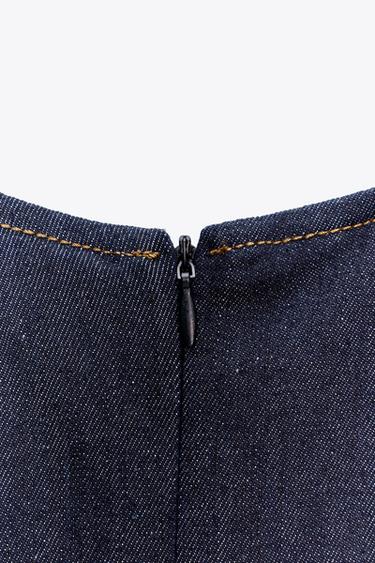 ZW COLLECTION LONG DENIM DRESS - Blue by Zara - Image 5
