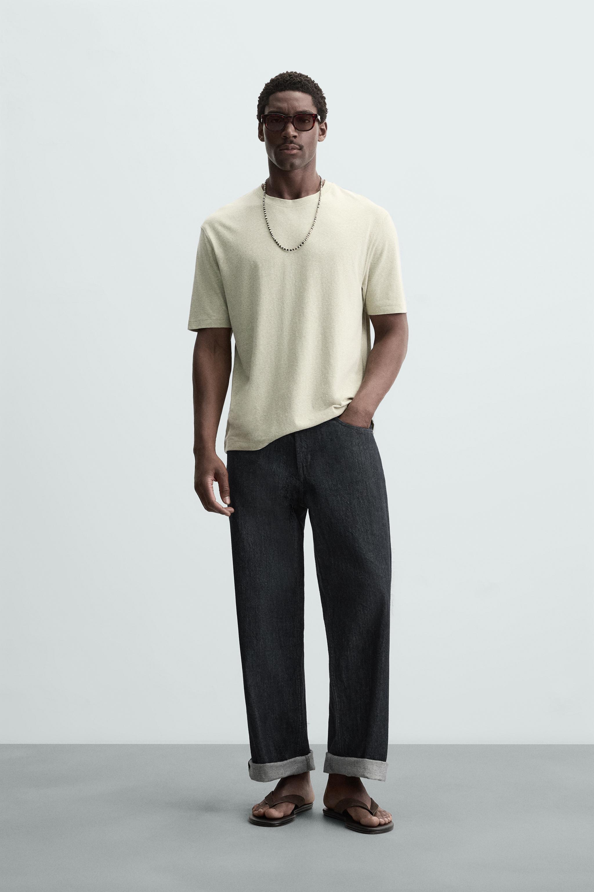 CAMISETA COM ESTRUTURA - Verde-vigoré | ZARA Brasil