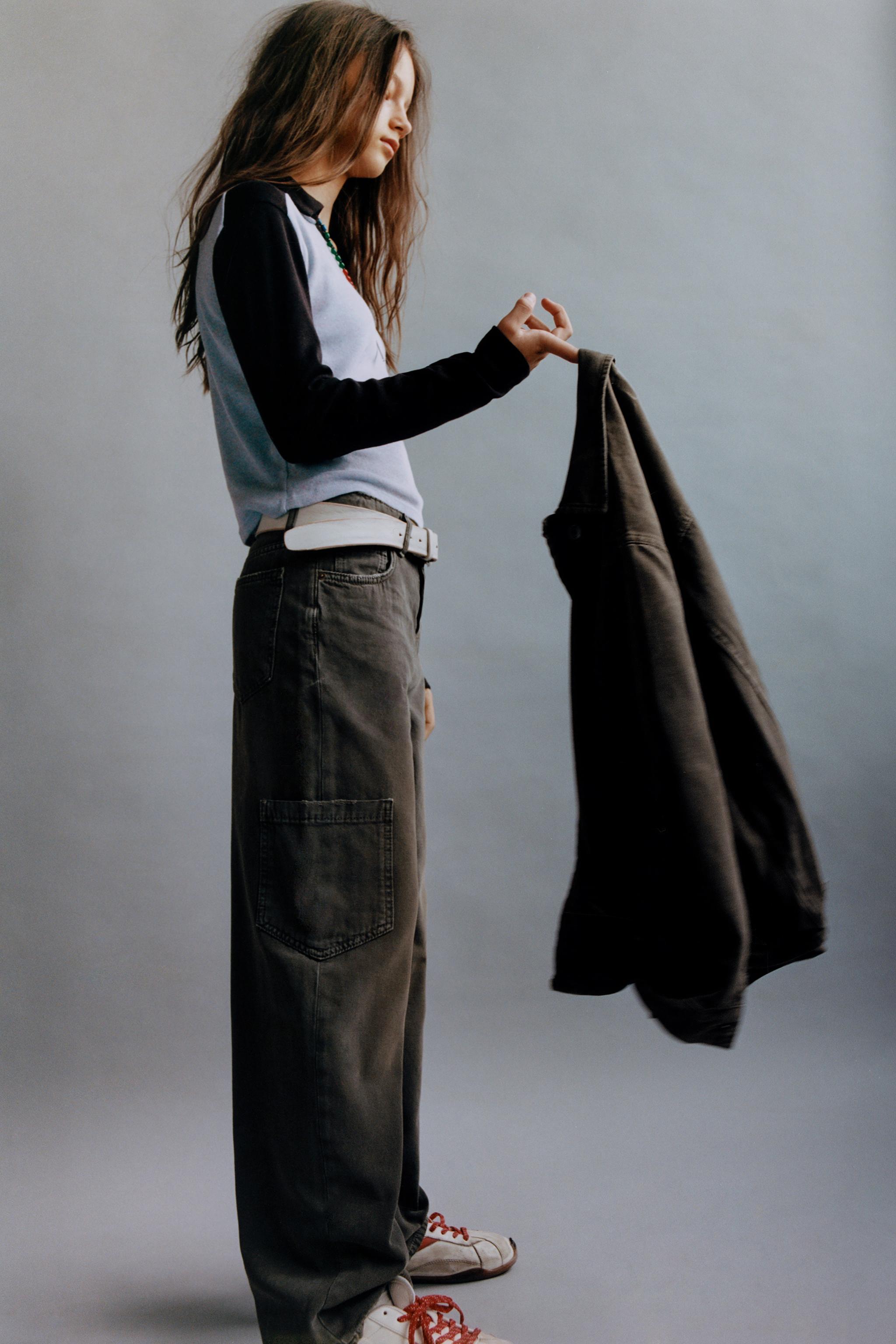 JEAN WIDE LEG CARGO