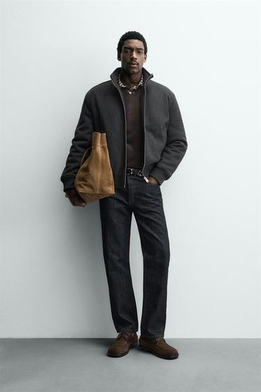 BLOUSON BOMBER BIMATIÈRE - Gris anthracite de Zara