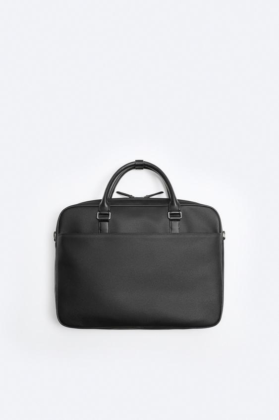 EMBOSSED BRIEFCASE Black ZARA South Africa