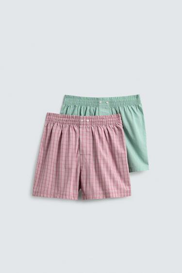 BÒXER DE POPELÍN COMBINAT PAQUET DE 2 LIMITED EDITION - diversos de Zara
