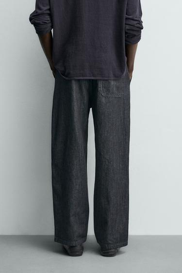 JEAN JOGGER COUPE DÉCONTRACTÉE - Bleu marine de Zara - Image 2