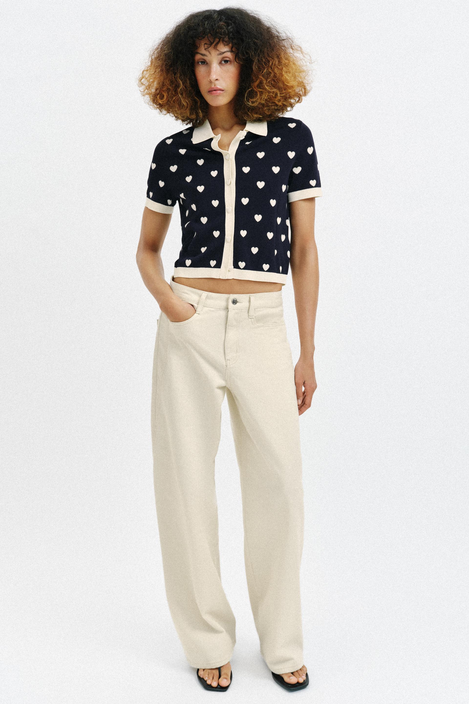 Heart Knit Polo
