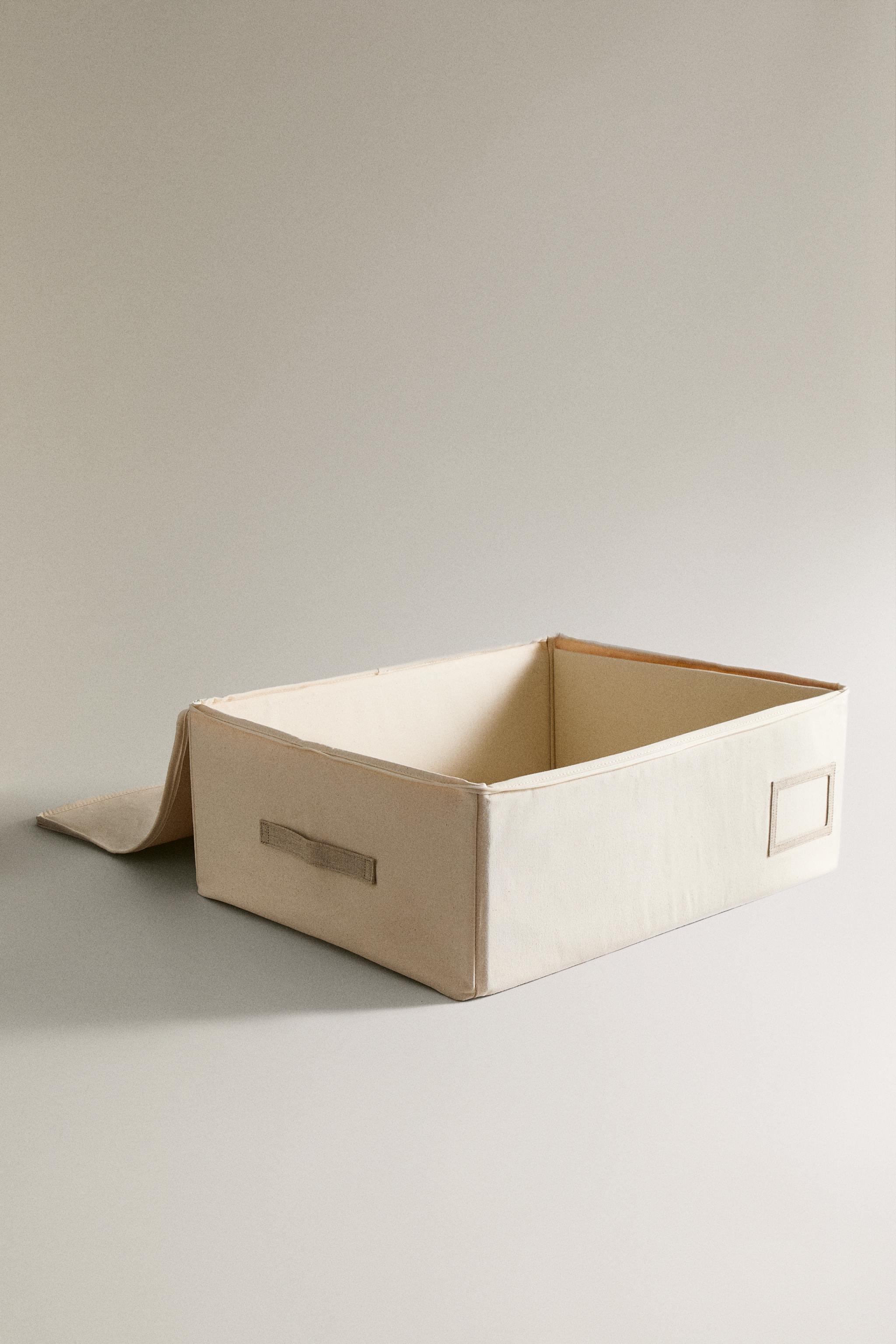 LARGE WARDROBE ORGANIZER BOX — Ecru