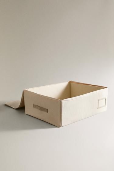 LARGE WARDROBE ORGANIZER BOX — Ecru 2