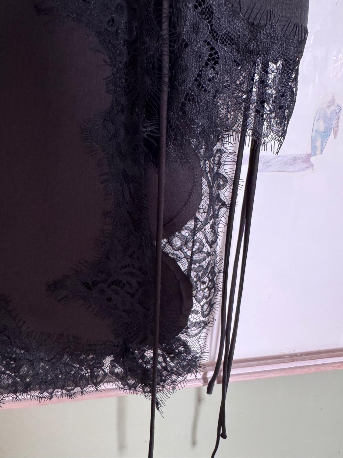 ZW COLLECTION SATIN LACE SKIRT - Image 3