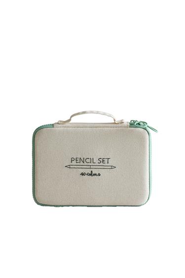 KIDS' CASE WITH 20 COLOURED PENCILS - Multicoloured by Zara