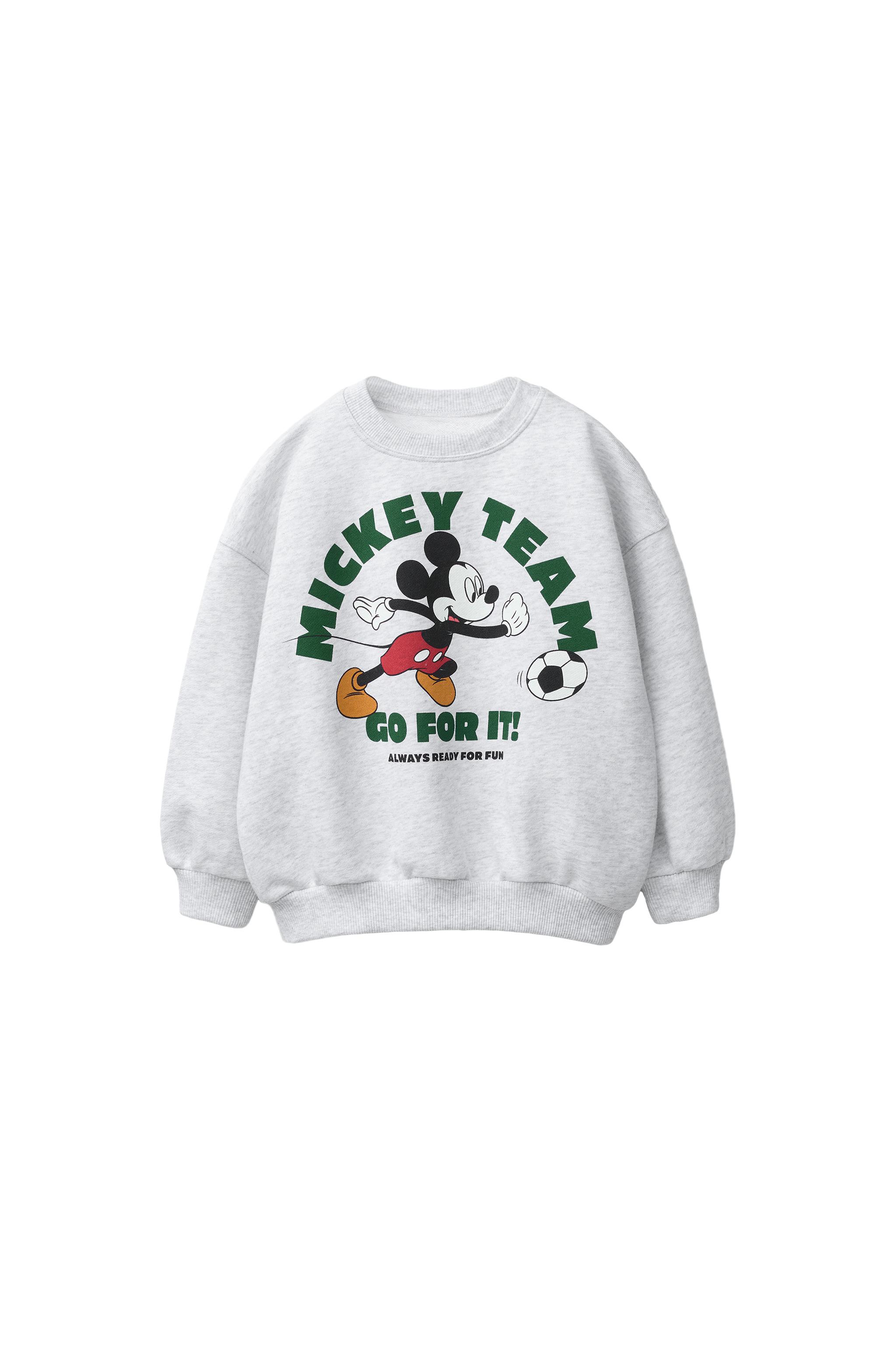 MICKEY MOUSE © DISNEY SWEATSHIRT - Gray marl | ZARA Canada