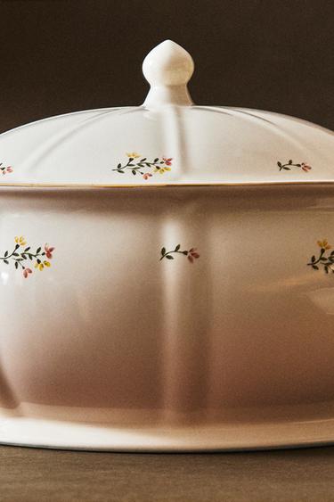 SOUPIÈRE PORCELAINE FLORALE - Crème de Zara - Image 5