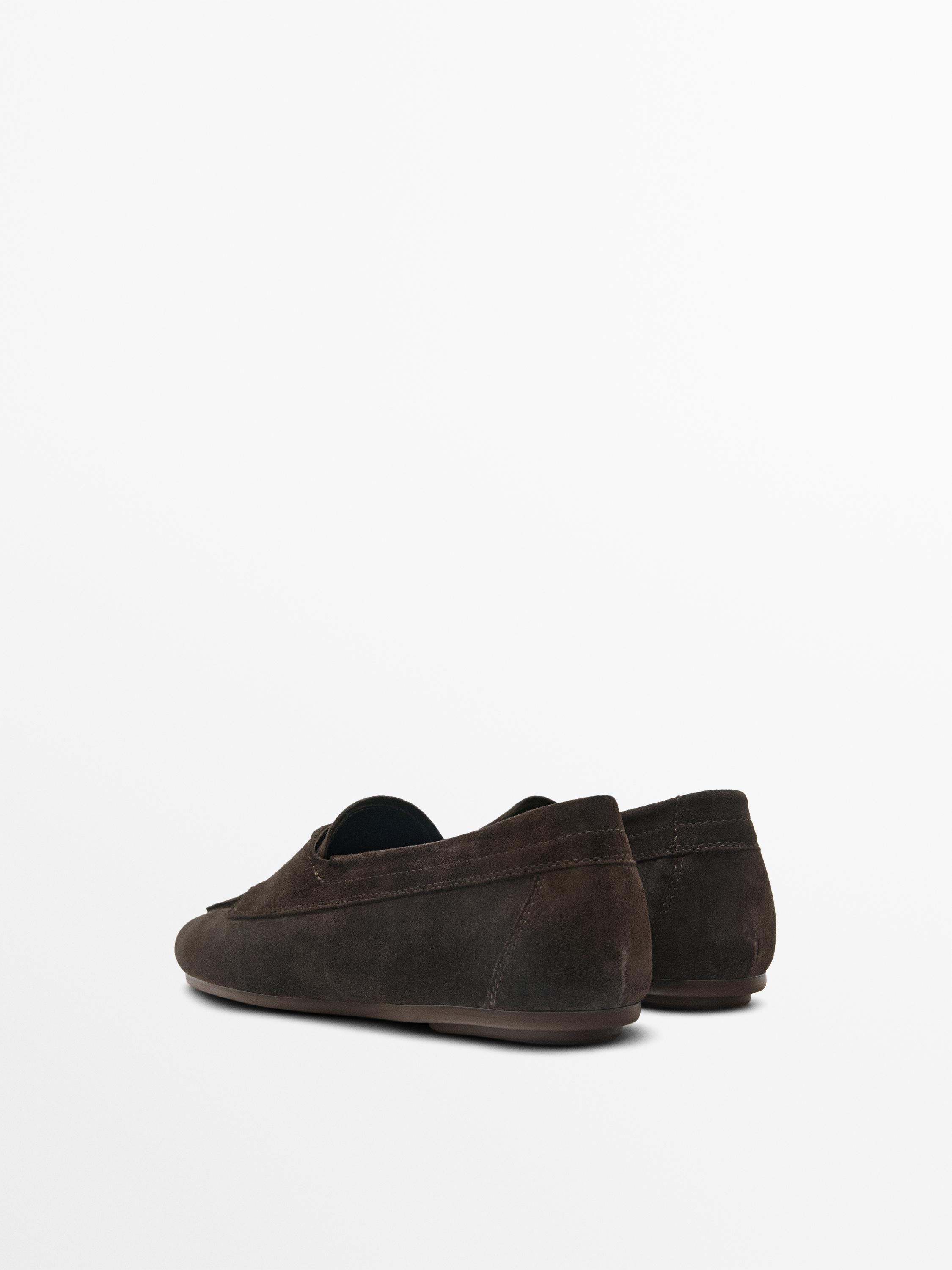 Chaussures bateau en cuir
