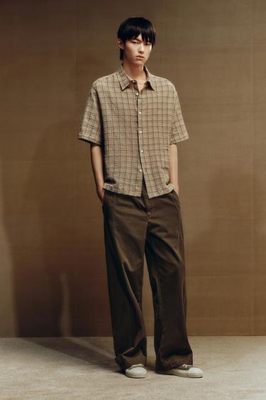 BALLOON FIT TROUSERS - Brown by Zara
