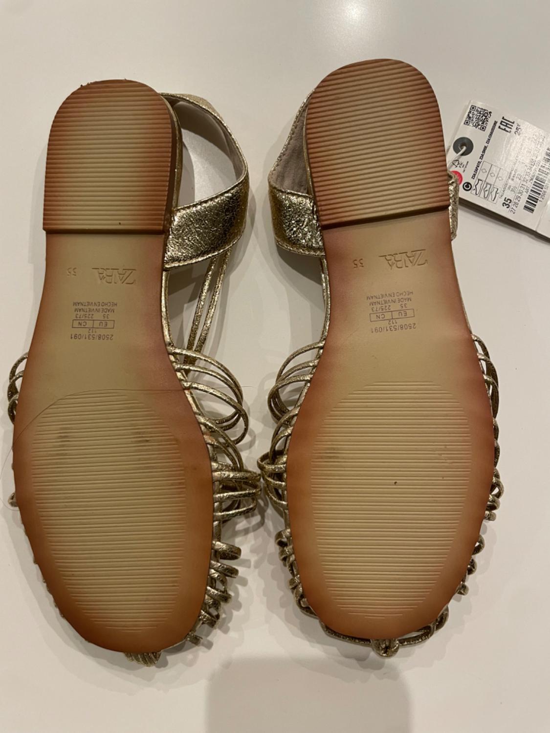 STRAPPY GOLD SANDALS FOR GIRLS - Image 2