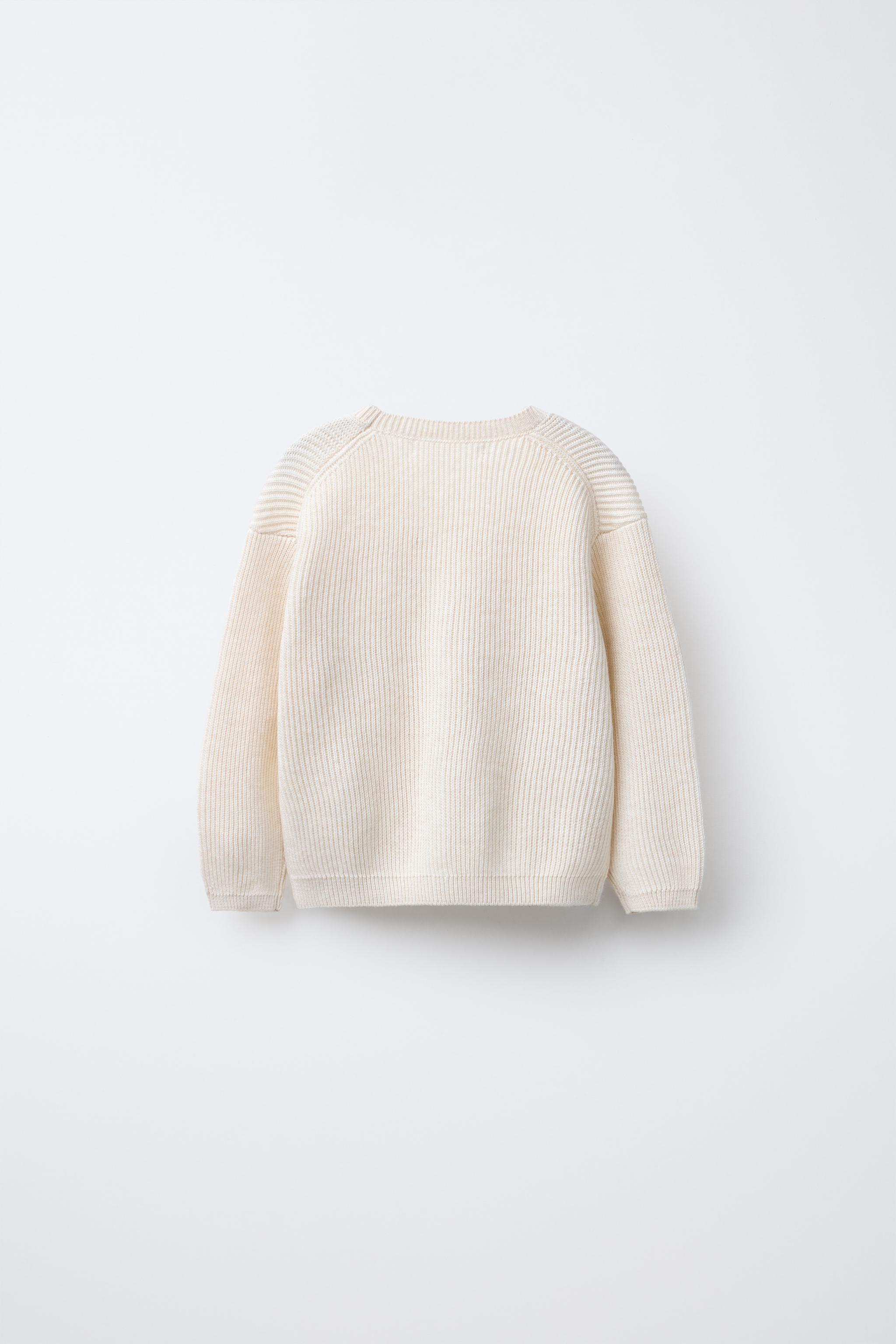 トップス Random Ribbed Knit Cardigan ecru Rib-knit Cardigan - Cream/striped - Ladies | H&M US