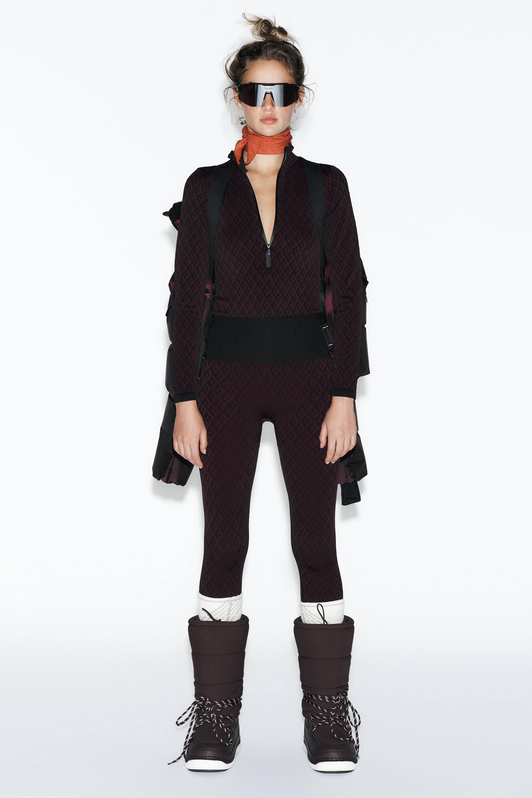 JACQUARD SEAMLESS SKI COLLECTION LEGGINGS