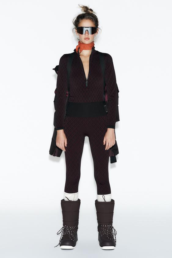 JACQUARD SEAMLESS SKI COLLECTION LEGGINGS