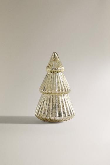 Zara SMALL CHRISTMAS TREE ORNAMENT WITH LIGHT AND MOVEMENT - Gold