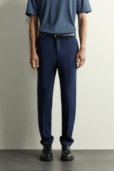 COMFORT SUIT TROUSERS - Ink blue by Zara
